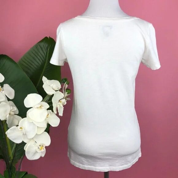 Lucky Brand Classic White Logo Tee Shirt - Picture 5 of 9